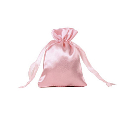 Мешочек атласный 10х15 см, персиковый