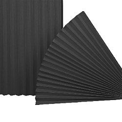 Веер-гармошка 180г/м 60 см, черный