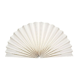 Веер-гармошка 160г/м 20 см, слоновая кость