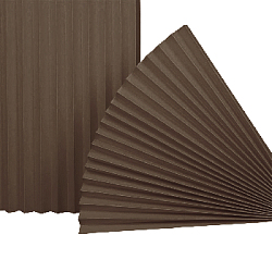 Веер-гармошка 180г/м 60 см, коричневый