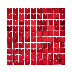 Панель с пайетками для фотозоны 30х30см, красный