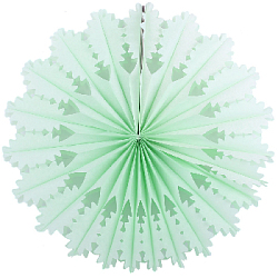 Снежинка ажурная 50 см салатовый